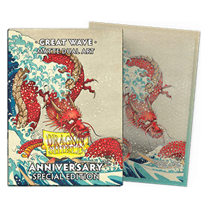 Dragon Shield Anniversary Special Edition – 100 matte Hüllen, reguläres Dual Art – GREAT WAVE