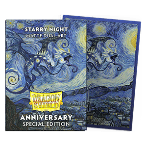 Dragon Shield Anniversary Special Edition – 100 matte Hüllen, reguläres Dual Art – STARRY NIGHT