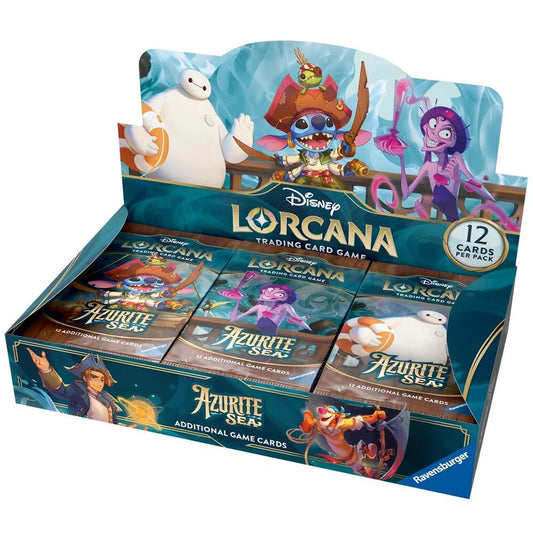 Disney Lorcana – Azurite Sea – 6AZS – Booster Box mit 24 Umschlägen – ENG